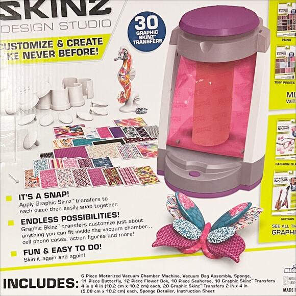 New in Box Graphic Skinz Design Studio Motorized Vacuum Chamber & 30 Transfers - Picture 5 of 5